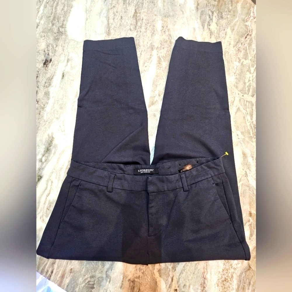 Liverpool Los Angeles Women’s 14W City Blue Stretch Dress Pants Work Career